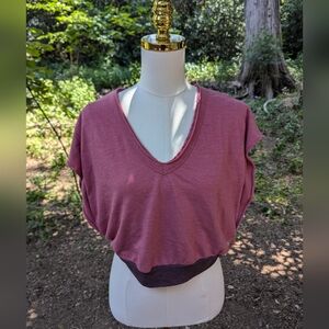 Free People Movement Medium Happy Camper Muscle Crop Tee